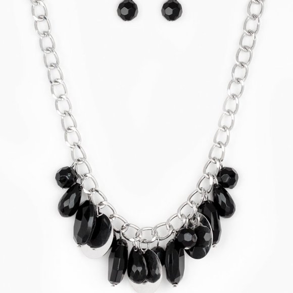 NWT Treasure Shore black charm necklace set - Picture 2 of 3